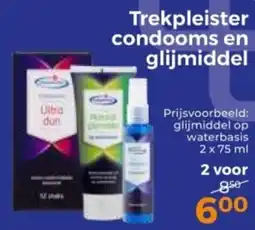 Trekpleister Trekpleister condooms en glijmiddel aanbieding