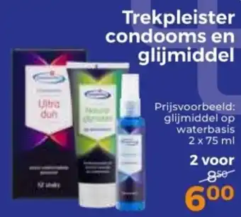 Trekpleister Trekpleister condooms en glijmiddel aanbieding