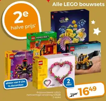 Trekpleister Alle LEGO bouwsets aanbieding