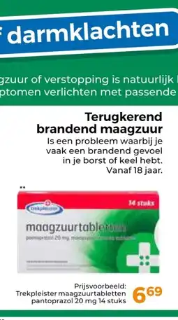 Trekpleister Terugkerend brandend maagzuur aanbieding