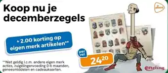 Trekpleister Decemberzegels aanbieding