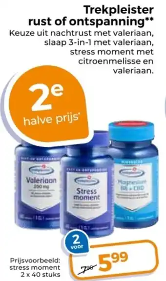 Trekpleister Trekpleister rust of ontspanning aanbieding