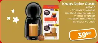 Trekpleister Krups Dolce Gusto KP1A3B aanbieding