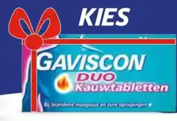 Trekpleister Gaviscon duo Kauwtabletten aanbieding