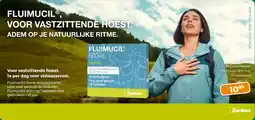 Trekpleister Fluimucil voor vastzittende hoest. aanbieding