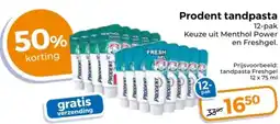 Trekpleister Prodent tandpasta aanbieding