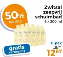 Trekpleister Zwitsal zeepvrij schuimbad aanbieding