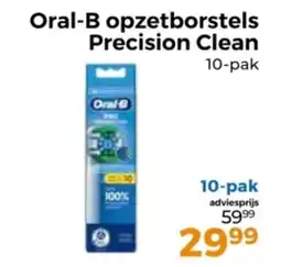 Trekpleister Oral-B opzetborstels Precision Clean aanbieding