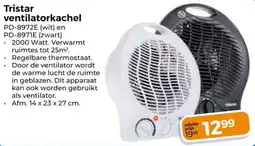 Trekpleister Tristar ventilatorkachel aanbieding