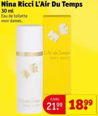 Kruidvat Nina Ricci L'Air Du Temps aanbieding