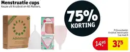Kruidvat Menstruatie cups aanbieding