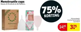 Kruidvat Menstruatie cups aanbieding