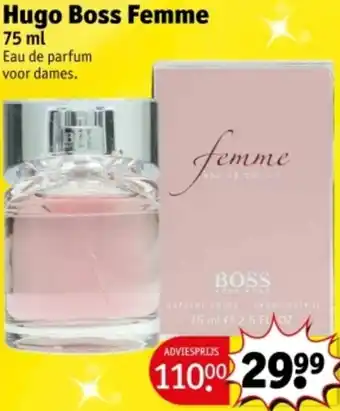 Kruidvat Hugo Boss Femme aanbieding