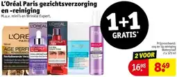 Kruidvat L'Oréal Paris gezichtsverzorging en reiniging aanbieding