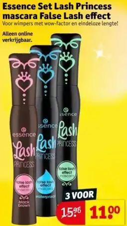 Kruidvat Essence Set Lash Princess mascara False Lash effect aanbieding