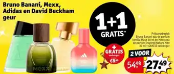 Kruidvat Bruno Banani, Mexx, Adidas en David Beckham geur aanbieding