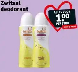 Kruidvat Zwitsal deodorant aanbieding