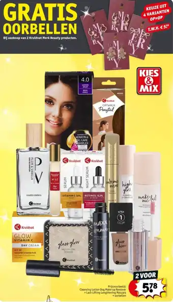 Kruidvat Kruidvat Merk Beauty producten. aanbieding