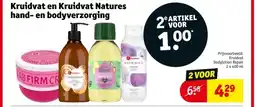 Kruidvat Kruidvat en Kruidvat Natures hand en bodyverzorging aanbieding