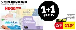 Kruidvat A-merk babydoekjes aanbieding