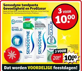 Kruidvat Sensodyne tandpasta Gevoeligheid en ProGlasur aanbieding