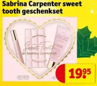 Kruidvat Sabrina Carpenter sweet tooth geschenkset aanbieding