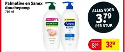 Kruidvat Palmolive en Sanex douchepomp aanbieding