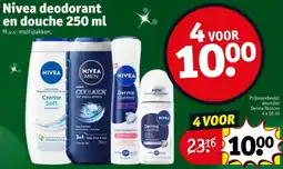 Kruidvat Nivea deodorant en douche aanbieding