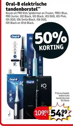 Kruidvat Oral-B elektrische tandenborstel aanbieding