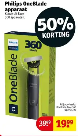 Kruidvat Philips OneBlade apparaat aanbieding