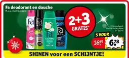 Kruidvat Fa deodorant en douche aanbieding
