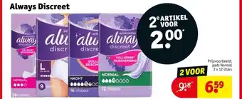 Kruidvat Always Discreet aanbieding