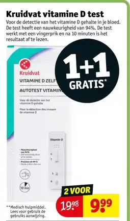 Kruidvat Kruidvat vitamine D test aanbieding