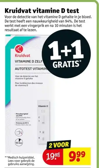 Kruidvat Kruidvat vitamine D test aanbieding