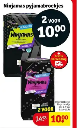 Kruidvat Ninjamas pyjamabroekjes aanbieding