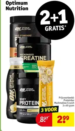 Kruidvat Optimum Nutrition aanbieding