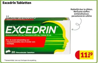 Kruidvat Excedrin Tabletten aanbieding