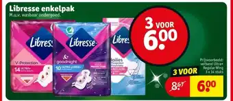 Kruidvat Libresse enkelpak aanbieding