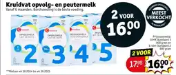 Kruidvat Kruidvat opvolg en peutermelk aanbieding