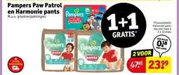 Kruidvat Pampers Paw Patrol en Harmonie pants Pampers aanbieding