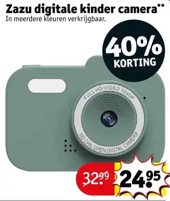 Kruidvat Zazu digitale kinder camera aanbieding