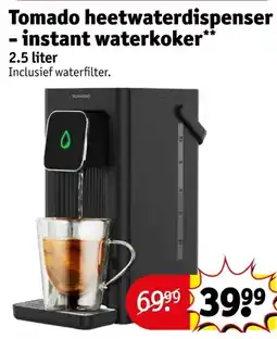 Kruidvat Tomado heetwaterdispenser instant waterkoker aanbieding