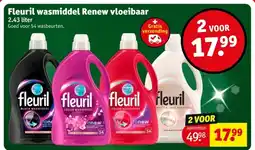 Kruidvat Fleuril wasmiddel Renew vloeibaar aanbieding
