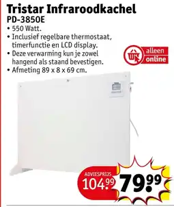 Kruidvat Tristar Infraroodkachel aanbieding