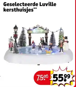 Kruidvat Geselecteerde Luville kersthuisjes aanbieding