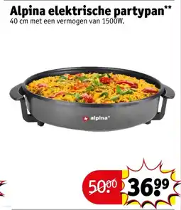 Kruidvat Alpina elektrische partypan aanbieding