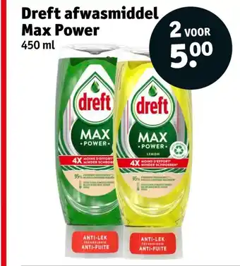 Kruidvat Dreft afwasmiddel Max Power aanbieding