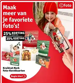 Kruidvat Kruidvat Merk Foto Kerstkaarten aanbieding