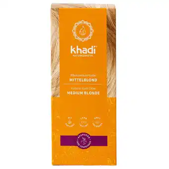 Holland & Barrett Khadi Haarkleuring Medium Blond - 100g aanbieding