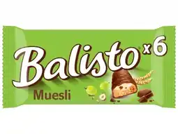 Hoogvliet Balisto Muesli chocoladereep 6 repen aanbieding